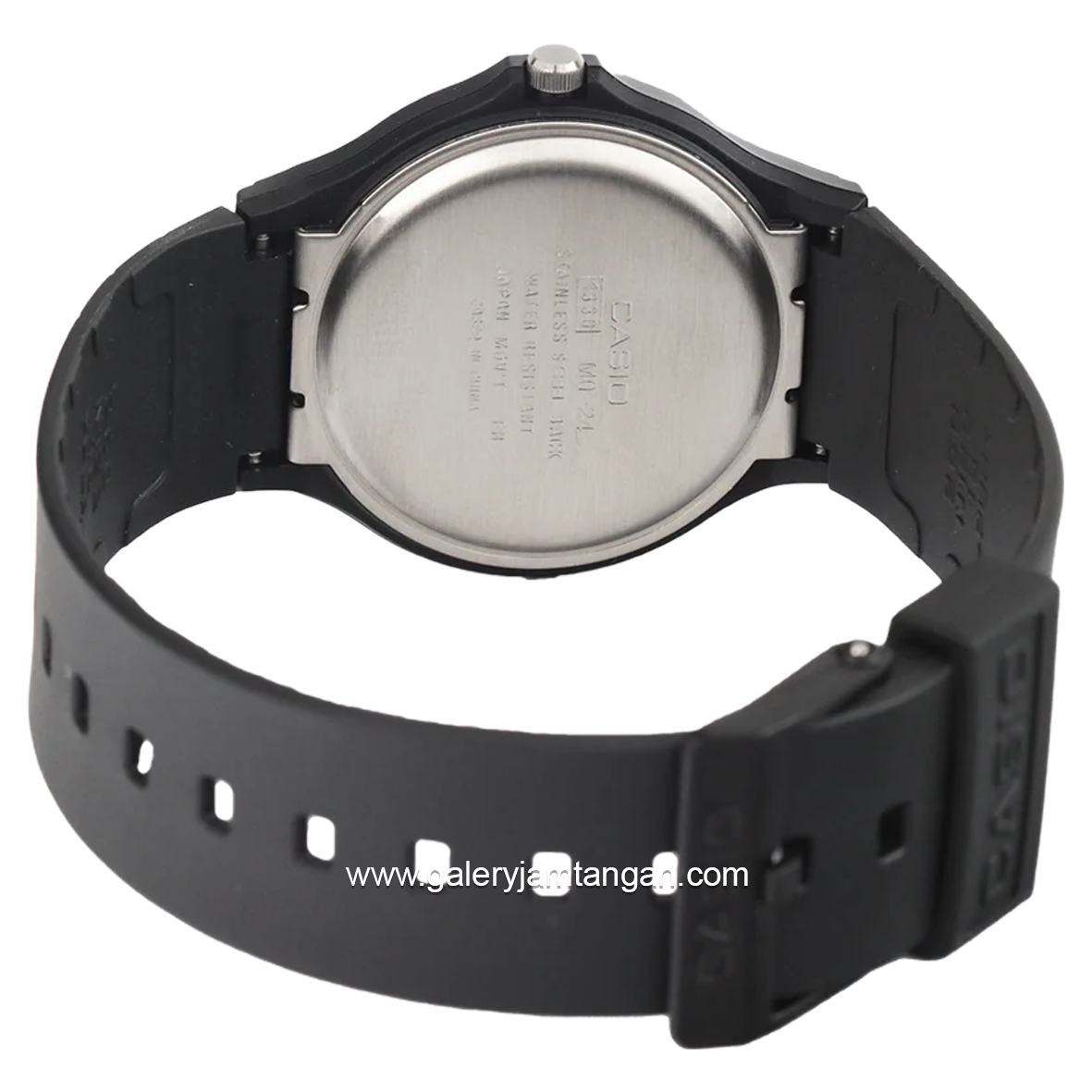 CASIO General MQ-24-7B2LDF Black Dial White Rubber Strap