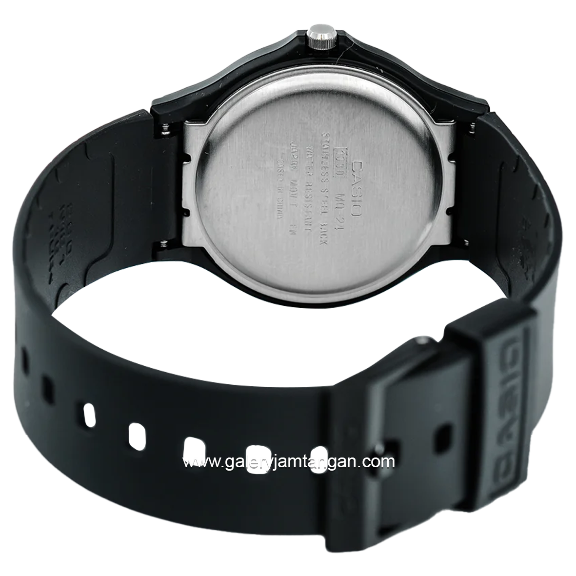 CASIO General MQ-24-7B3LDF Man Youth Black Dial White Resin Band