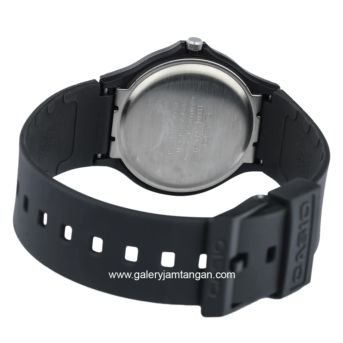CASIO General MQ-24-9ELDF Black Dial Gold Rubber Strap