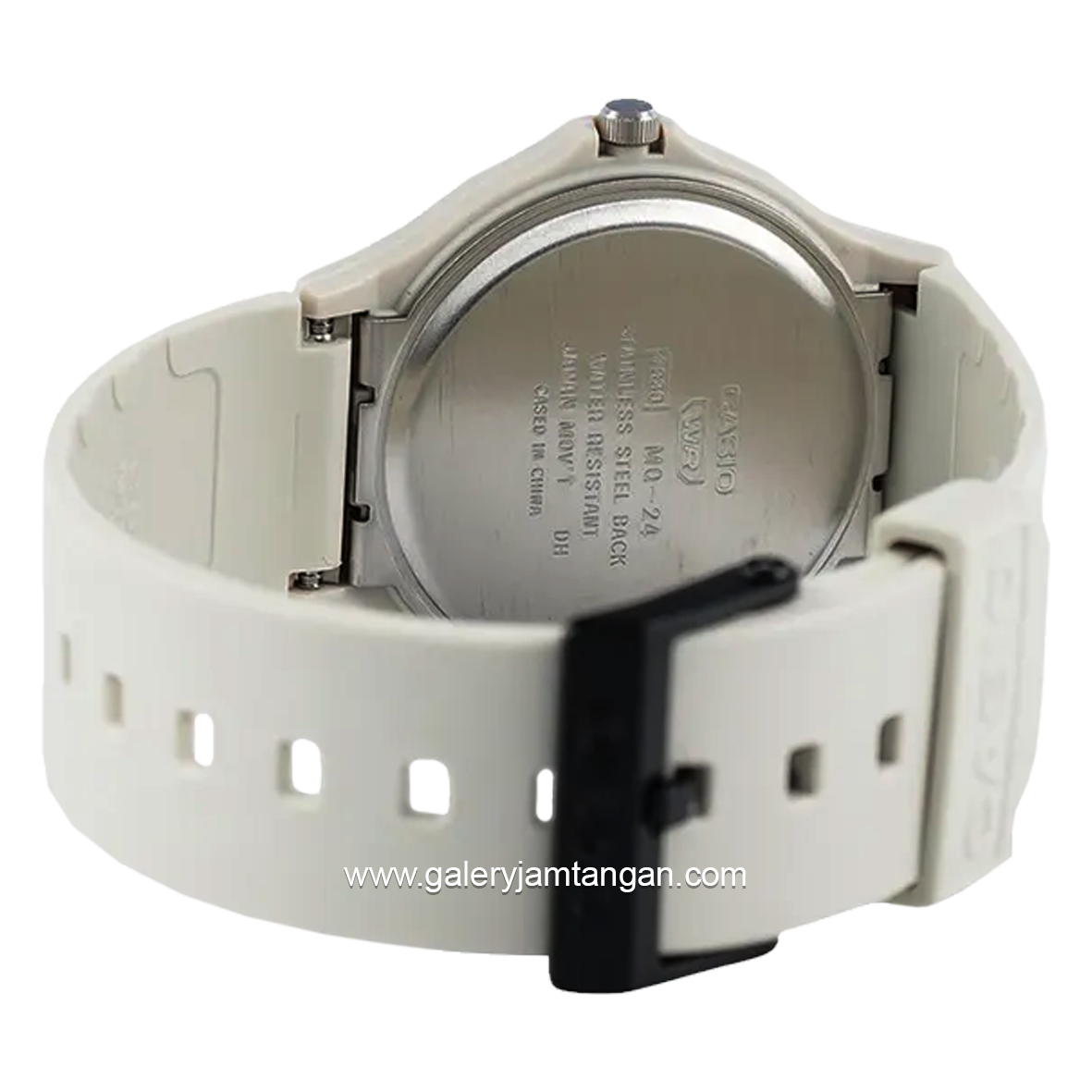 CASIO MQ-24UC-8BDF White Dial Black Resin Strap