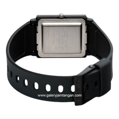 CASIO MQ-27-7BDF Black Dial White Resin Strap