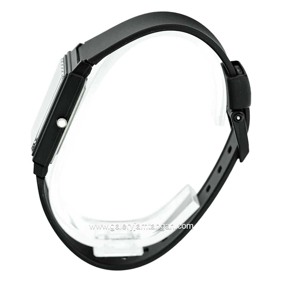 CASIO MQ-27-7EDF Black Dial White Resin Strap