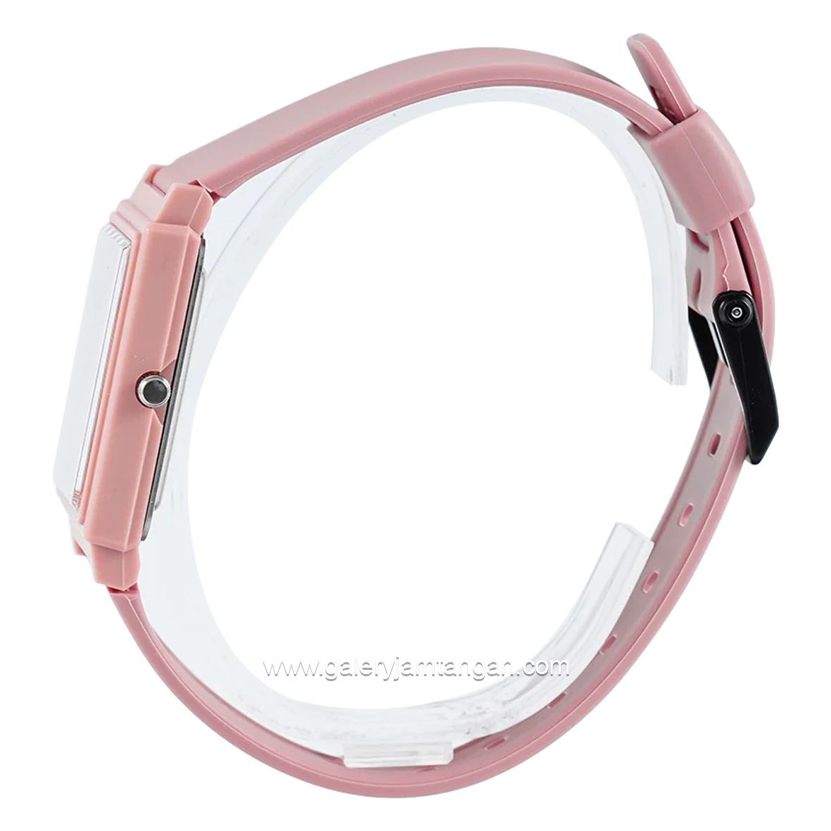 CASIO MQ-38UC-4ADF Pink Dial Black Resin Strap