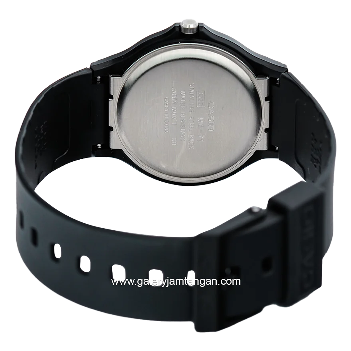 CASIO General MQ-71-4BDF Black Dial List Orange Rubber Strap