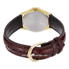 CASIO General MTP-1183Q-7ADF Brown Gold Dial White Leather Strap