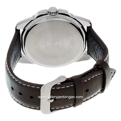 CASIO General MTP-1314L-7AVDF Brown Silver Leather Strap