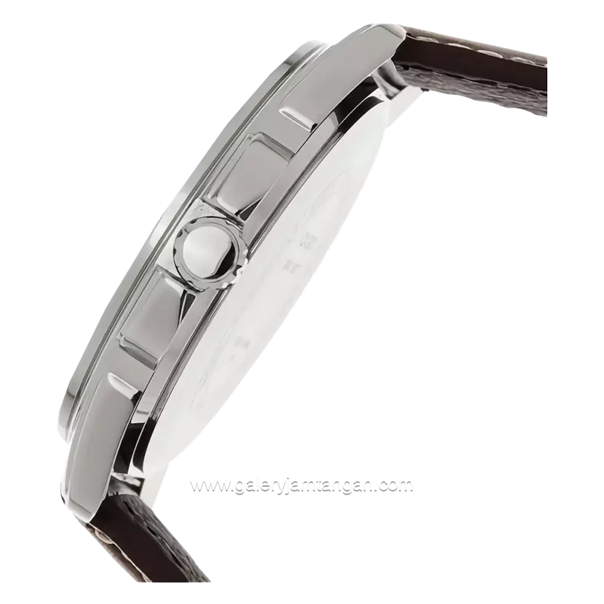 CASIO General MTP-1314L-7AVDF Brown Silver Leather Strap