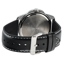 CASIO General MTP-1314L-8AVDF Black Silver Leather Strap