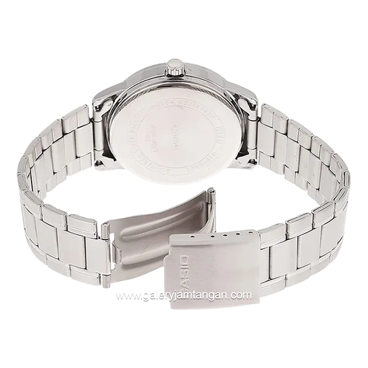 Casio General MTP-V002D-1B3UDF Silver Dial Black Stainless Steel