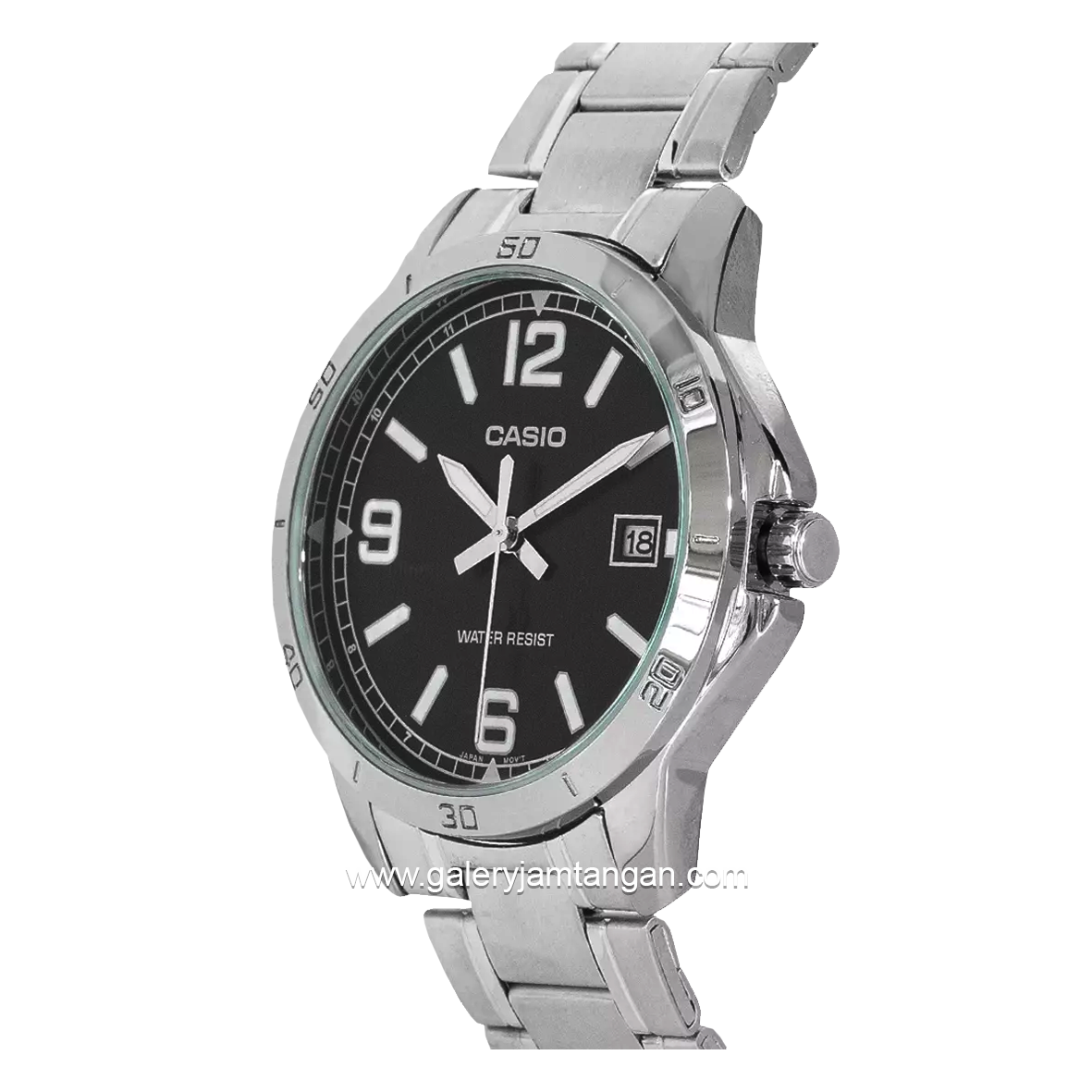 Casio General MTP-V004D-1B2UDF Silver Dial Black Stainless Steel