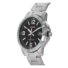 Casio General MTP-V004D-1B2UDF Silver Dial Black Stainless Steel