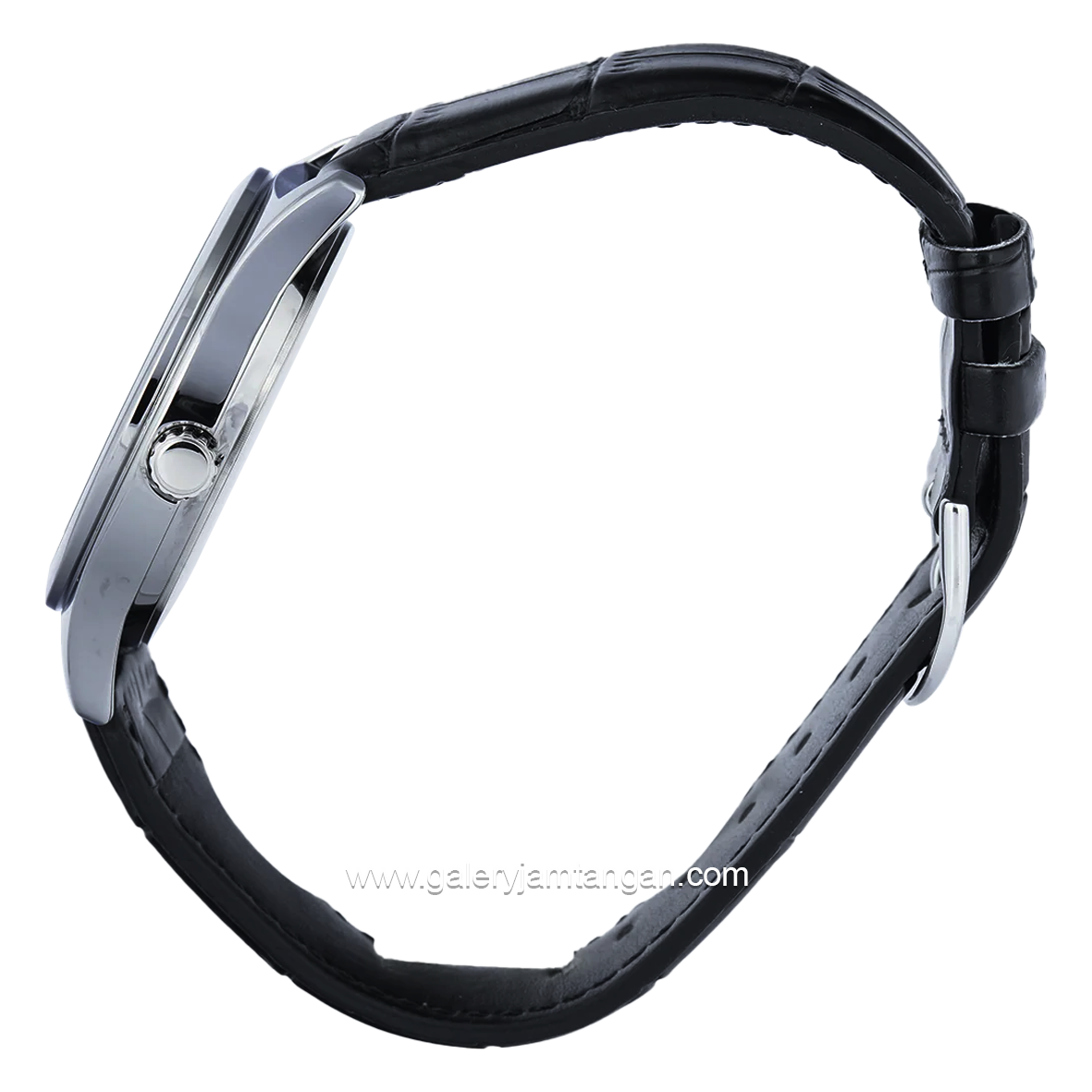CASIO General MTP-V006L-1B2UDF Black Silver Rubber Strap