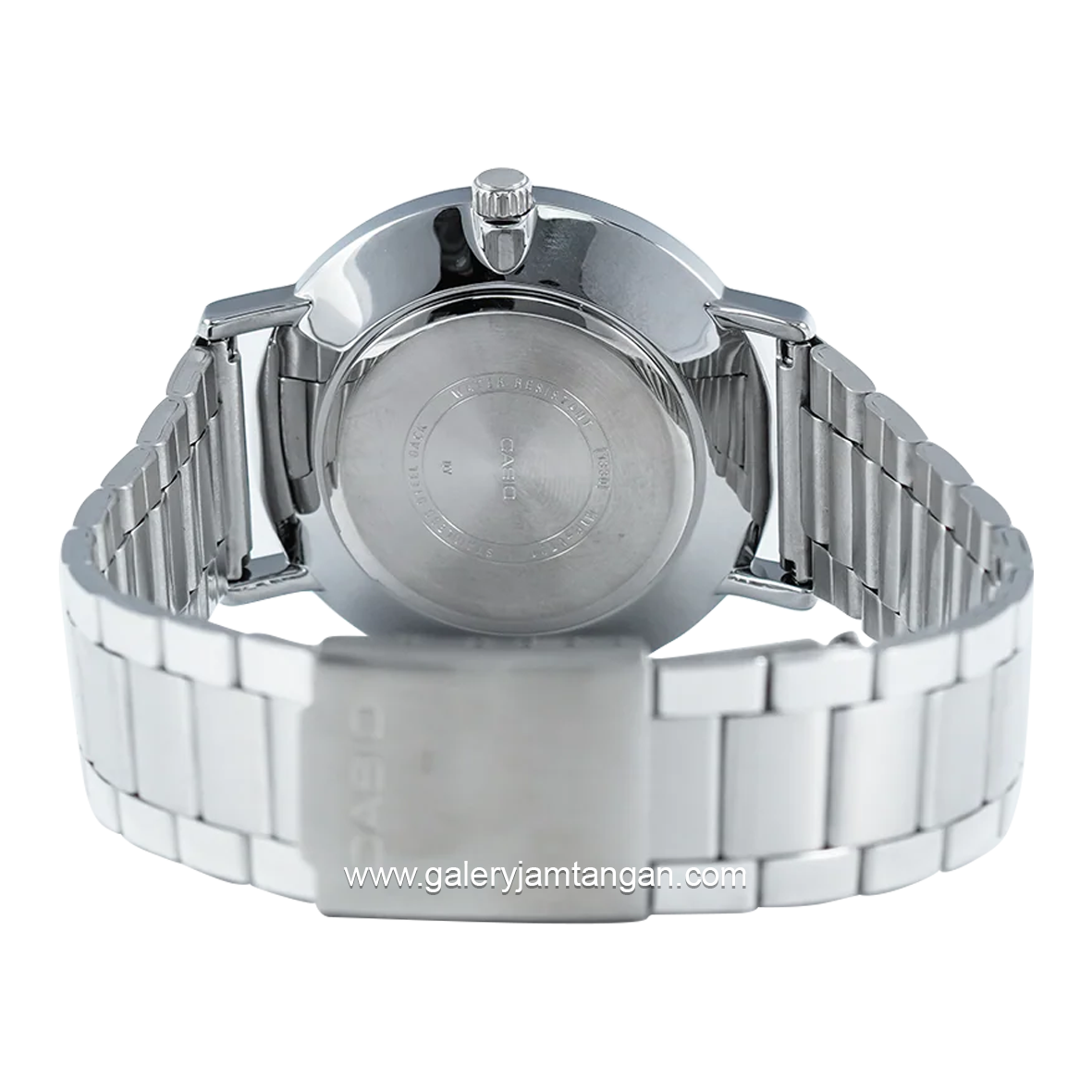 CASIO General MTP-VT01D-1BUDF Silver Dial Black Stainless Steel