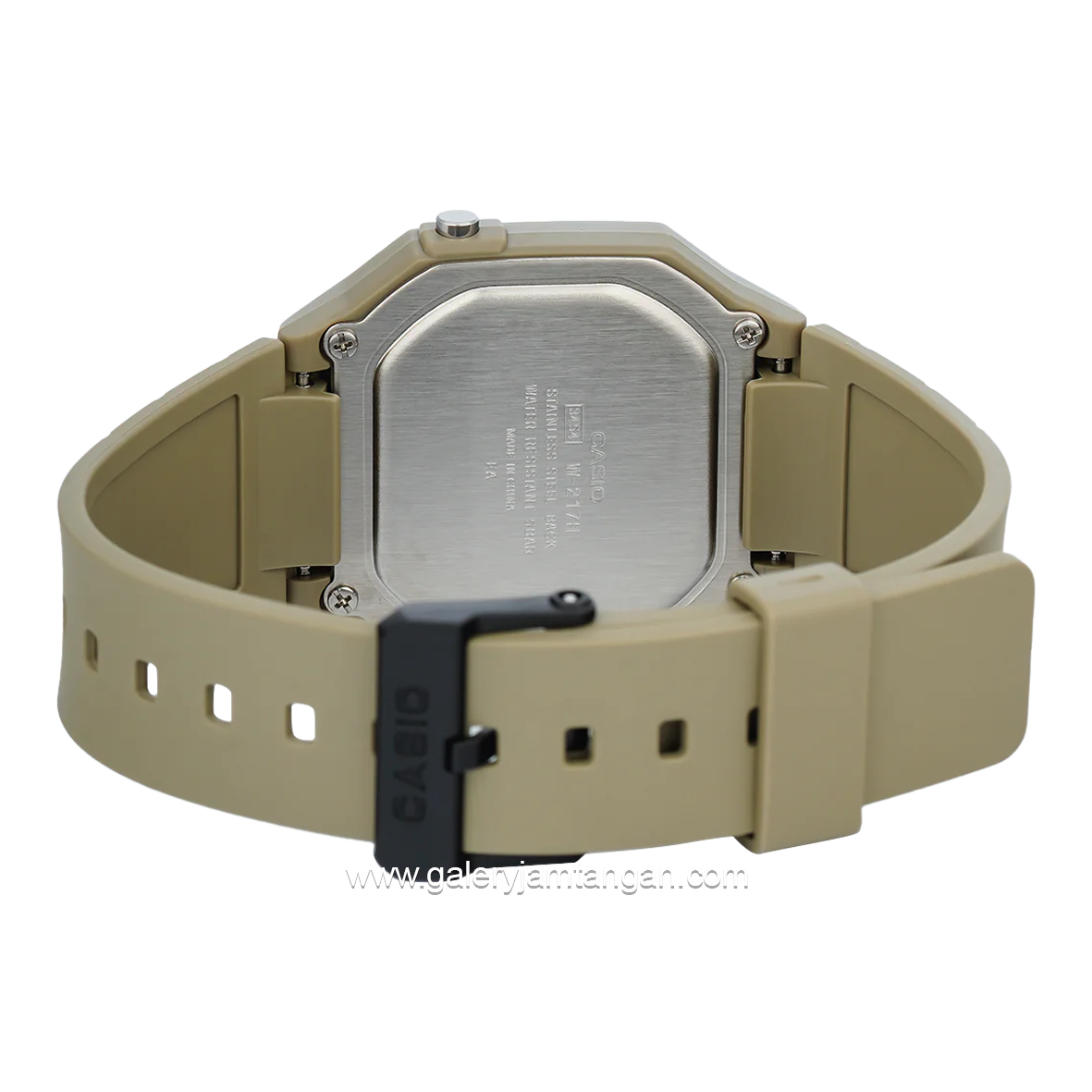 CASIO W-217H-5AVDF Cream Resin Strap