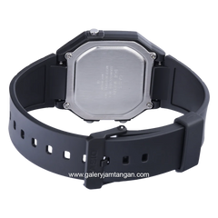 CASIO General W-217H-9AVDF Black List Blue Digital Rubber Strap