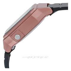 CASIO W-217HM-5AVDF Black Rosegold Resin Strap