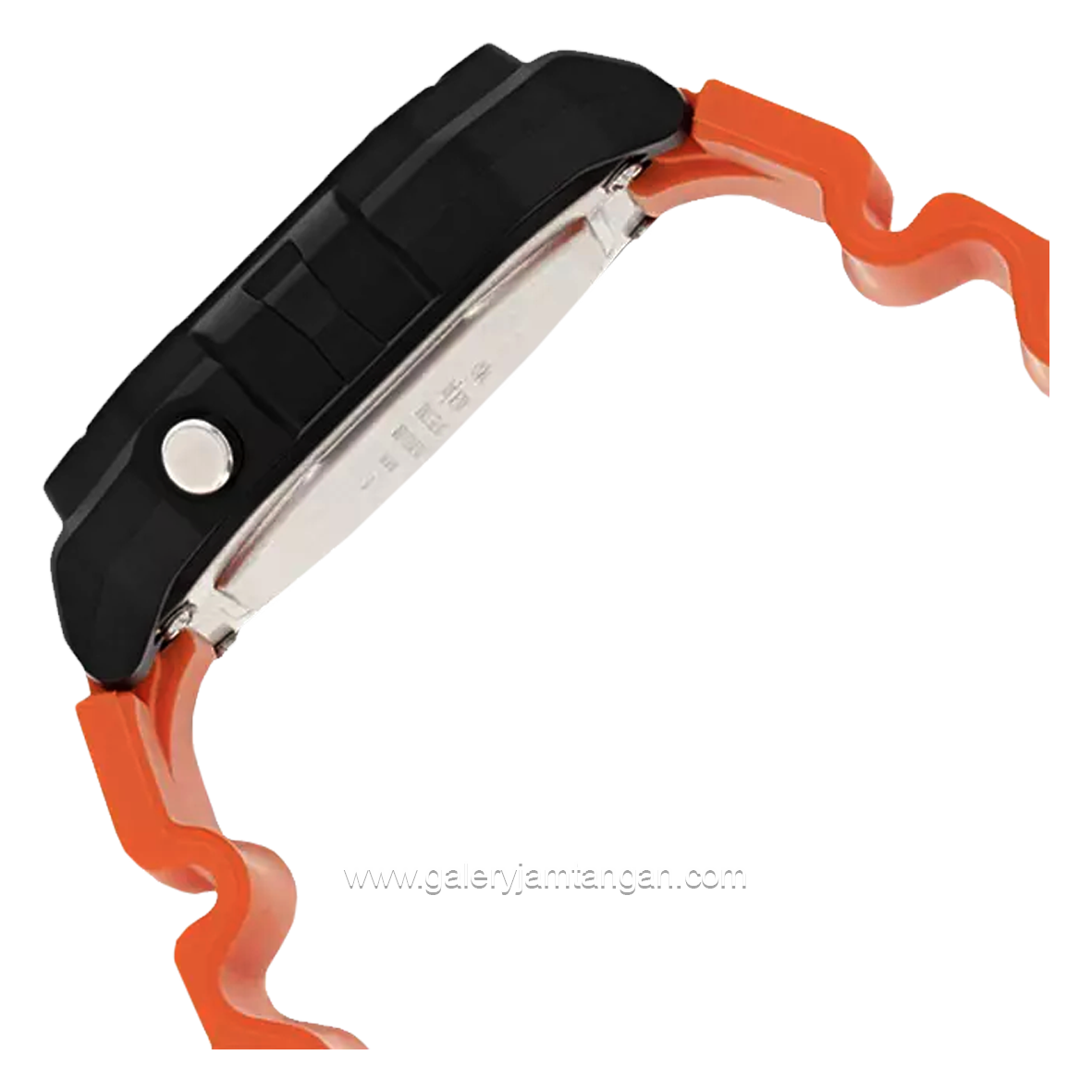 CASIO W-218H-4B2VDF Orange Black Resin Strap