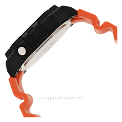 CASIO W-218H-4B2VDF Orange Black Resin Strap