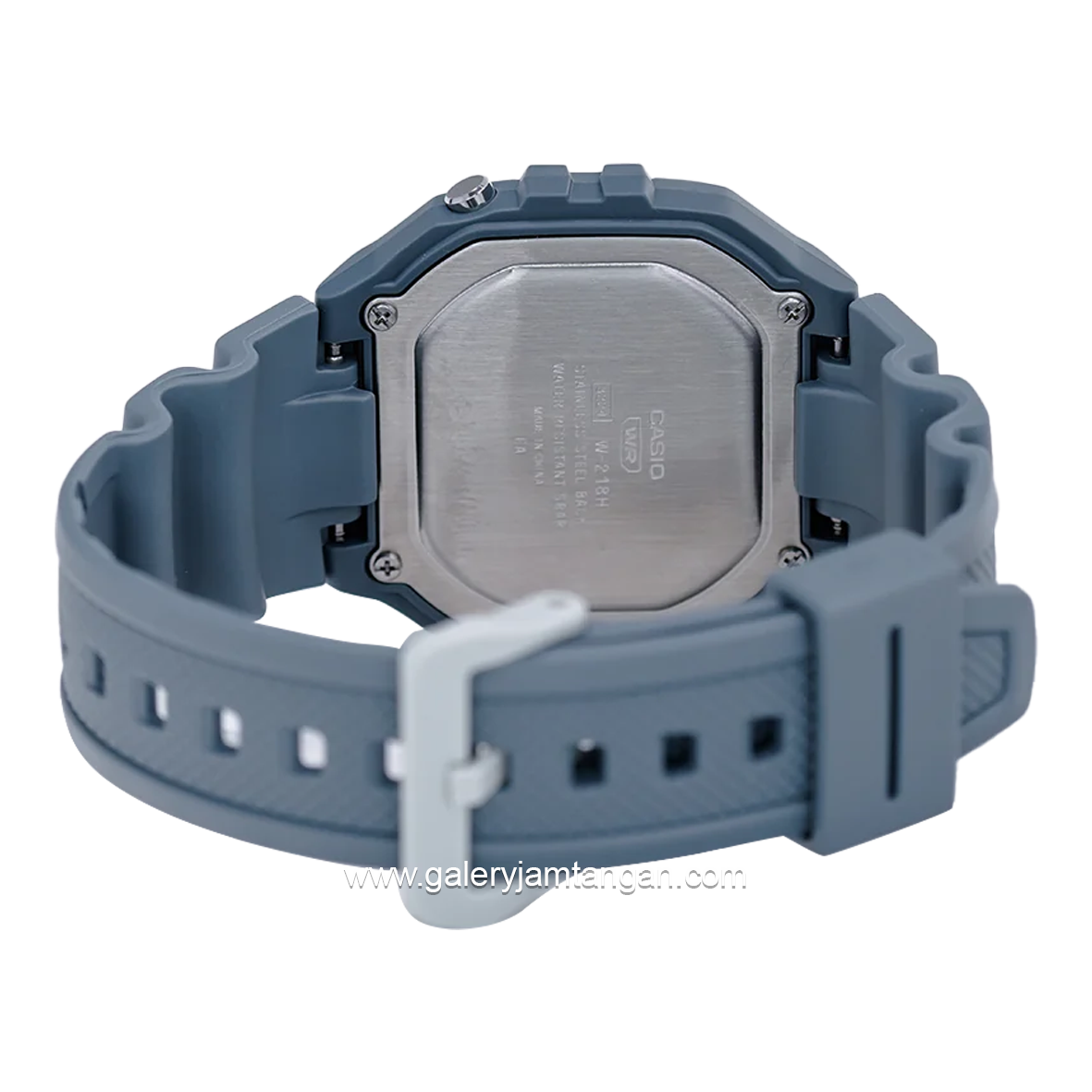 CASIO General W-218HC-2AVDF Illiminator Baby Blue Digital Rubber Strap