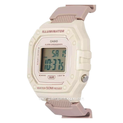 Casio General Illuminator W-218HC-4A2VDF Cream Resin Strap