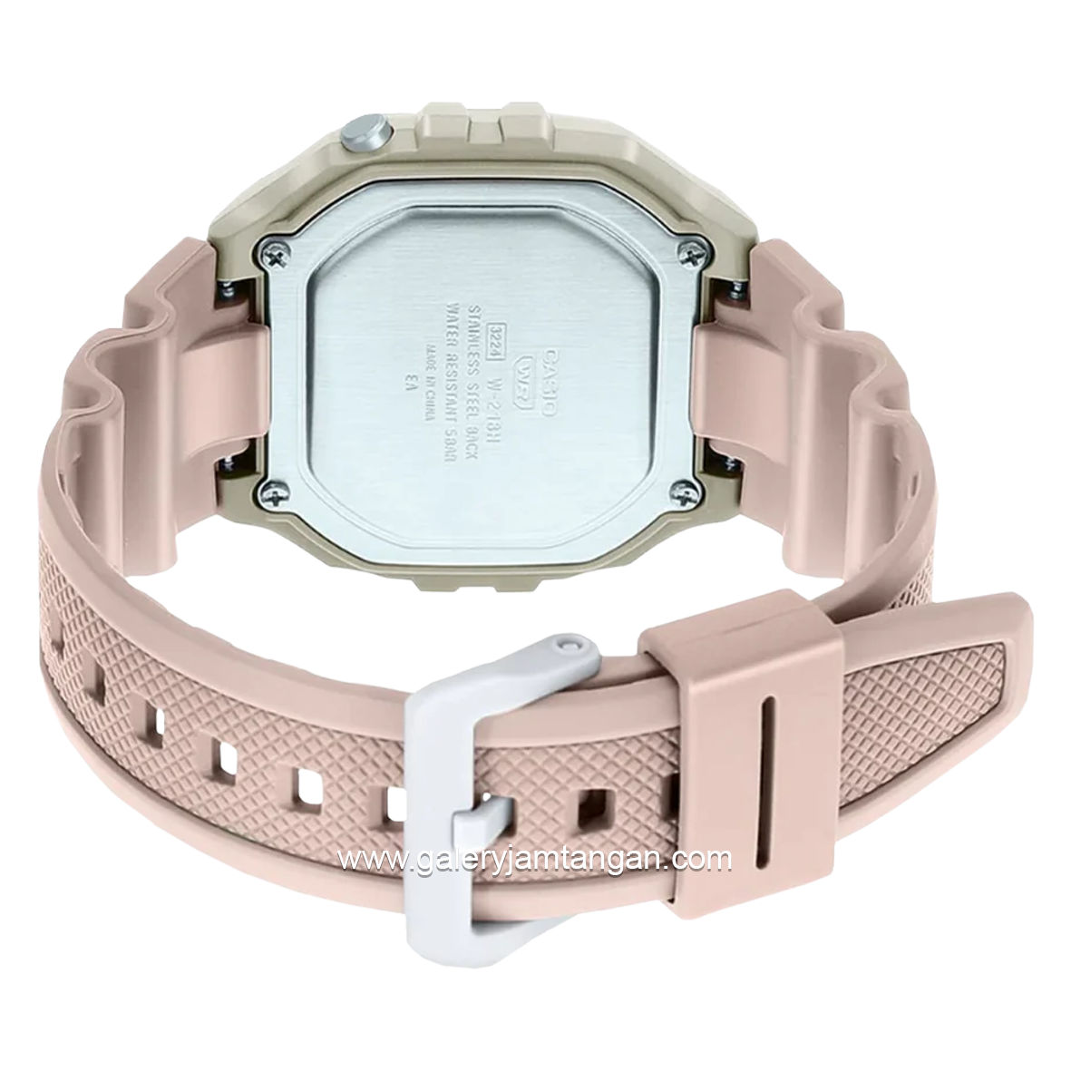 Casio General Illuminator W-218HC-4A2VDF Cream Resin Strap