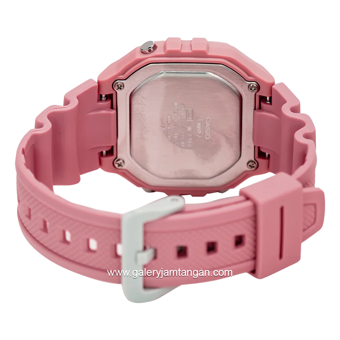 Casio General Illuminator W-218HC-4AVDF Pink Rubber Strap