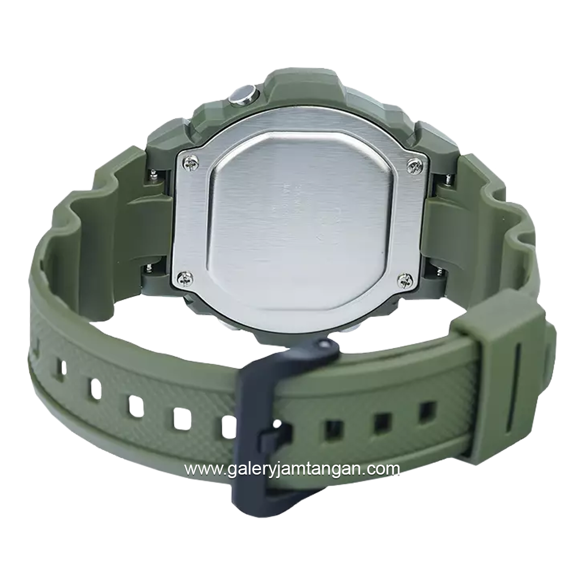 CASIO W-219HC-3BVDF Green Rubber Strap