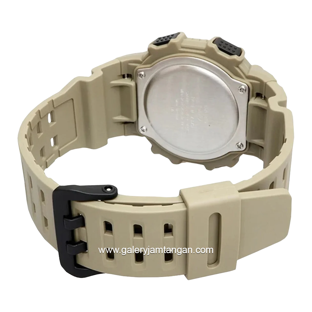CASIO W-737HX-5AVDF Cream Rubber Strap