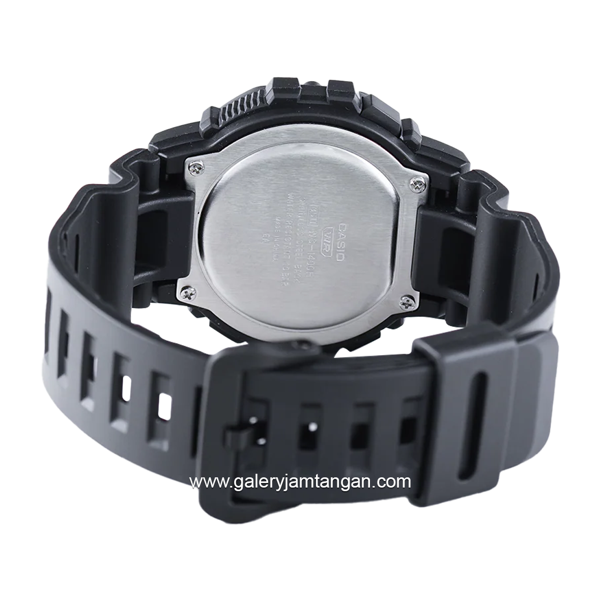 CASIO General WS-1400H-1AVDF Illuminator Sports Gear Black Digital Rubber Strap