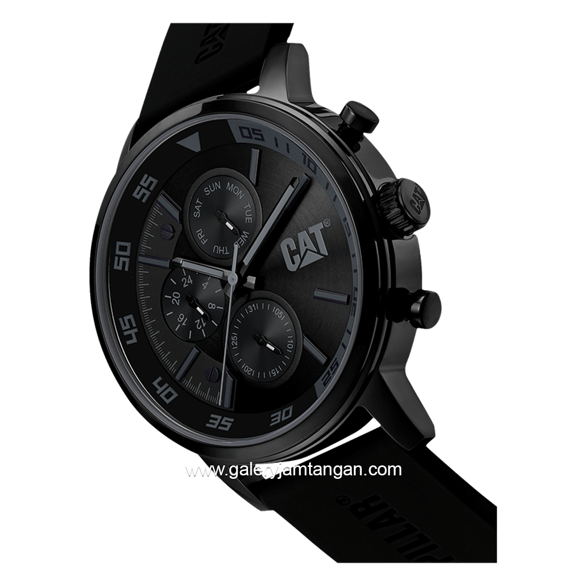 CATERPILLAR AK.169.21.121 Black Analog Rubber Strap