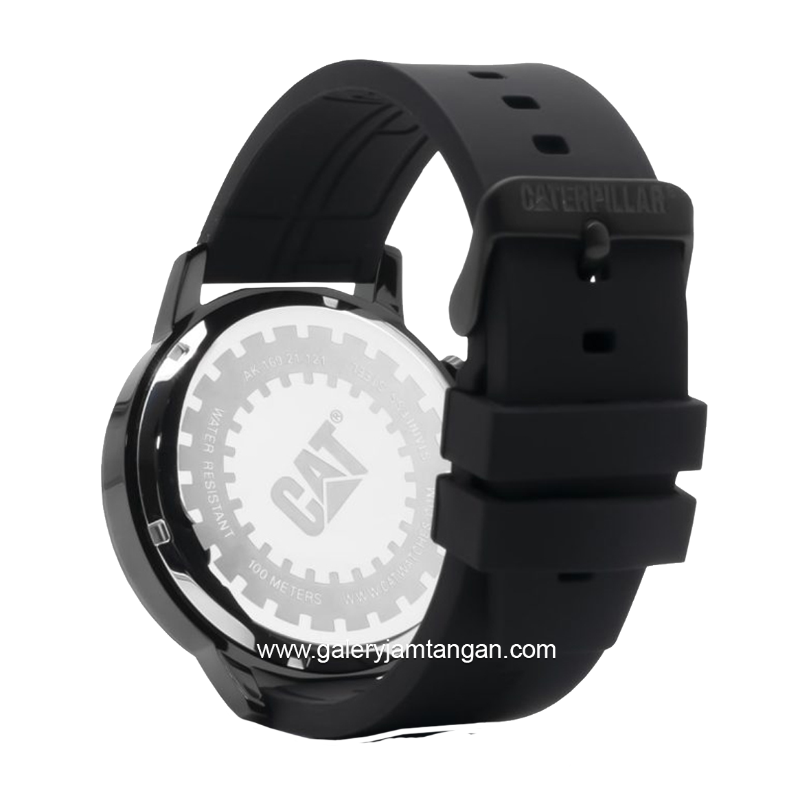 CATERPILLAR AK.169.21.121 Black Analog Rubber Strap