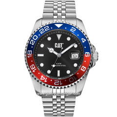 CATERPILLAR AO.141.11.128 Case Blue Red Stainless Steel
