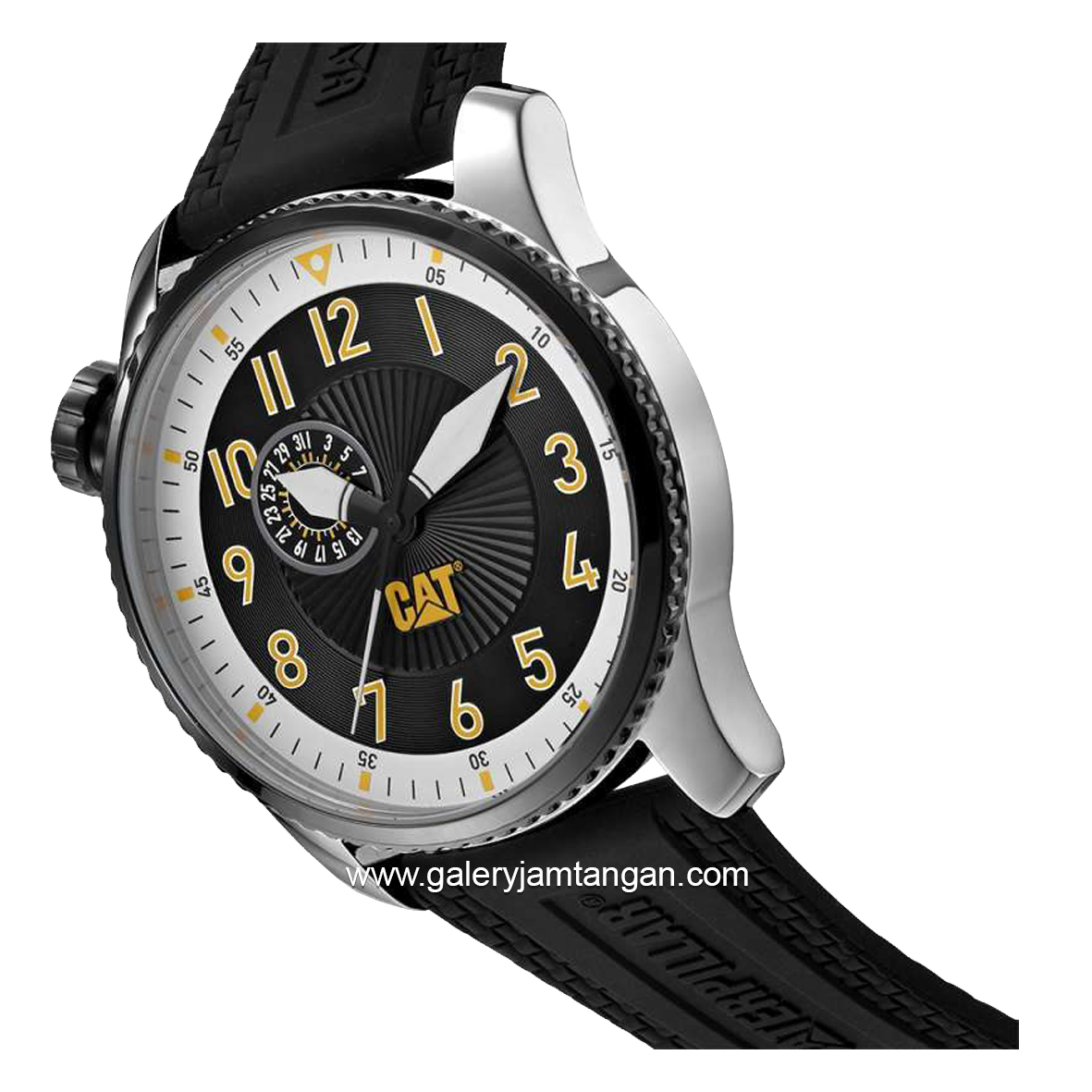 CATERPILLAR AQ.141.21.112 Black Dial Black Silicone