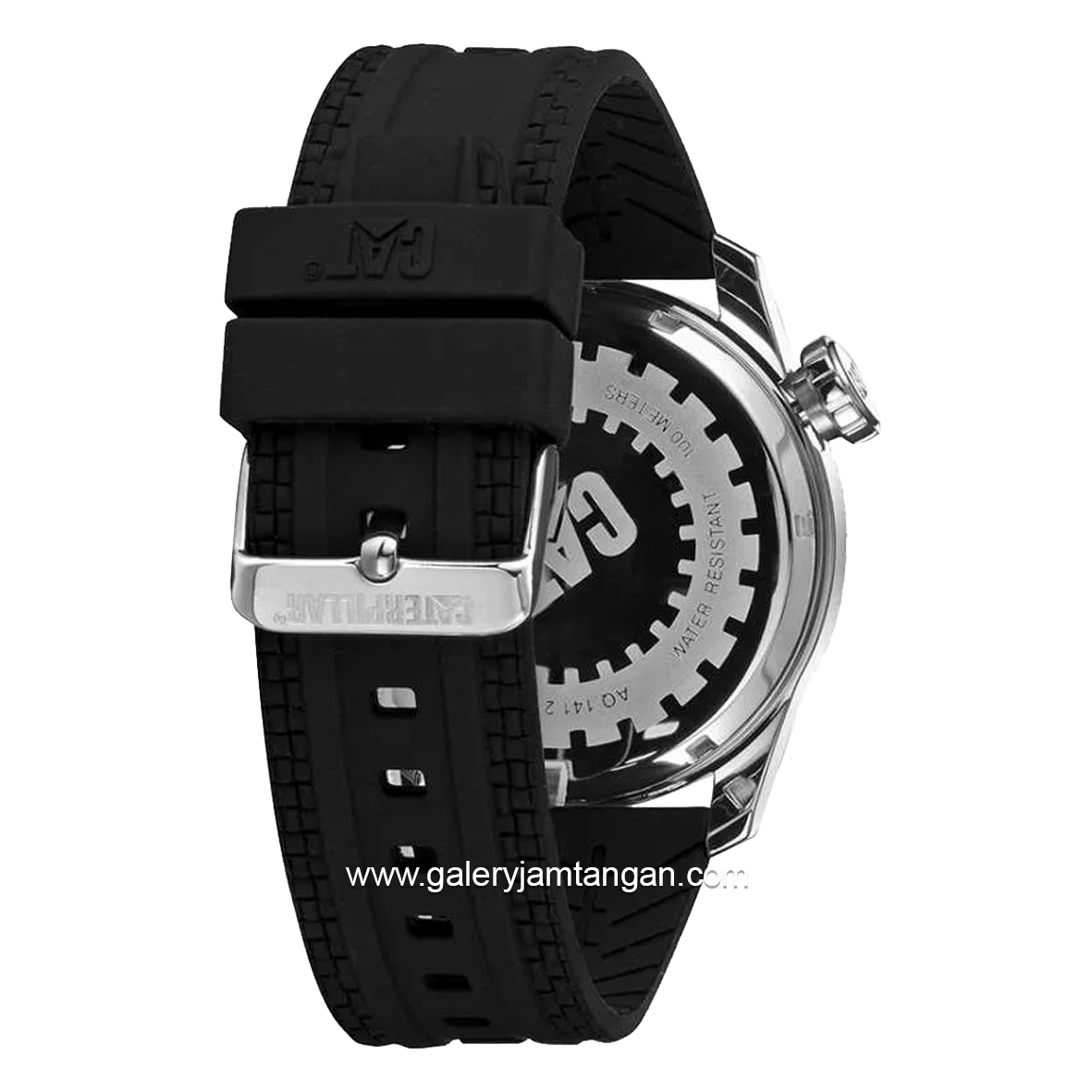 CATERPILLAR AQ.141.21.112 Black Dial Black Silicone