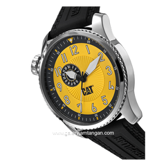 CATERPILLAR AQ.141.21.711 Black Dial Yellow Silicone