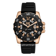 CATERPILLAR AR.191.21.139 Black Rosegold Analog Silicone Strap