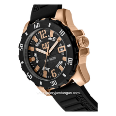 CATERPILLAR AR.191.21.139 Black Rosegold Analog Silicone Strap
