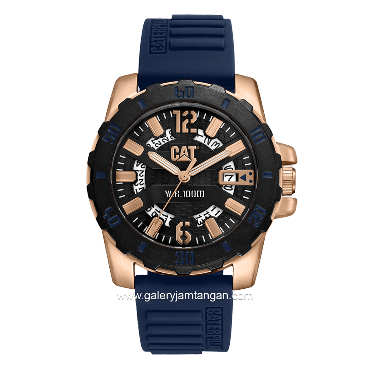CATERPILLAR AR.191.26.639 Navy Rosegold Analog Silicone Strap