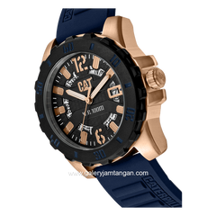 CATERPILLAR AR.191.26.639 Navy Rosegold Analog Silicone Strap
