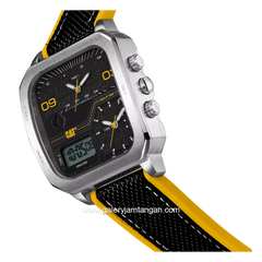 CATERPILLAR AS.149.21.137 Black Analog Digital Silicone Strap