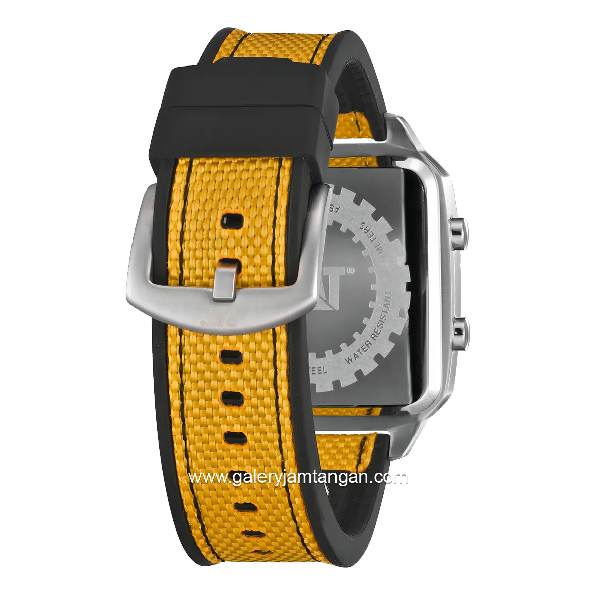CATERPILLAR AS.149.27.137 Yellow Analog Digital Silicone Strap