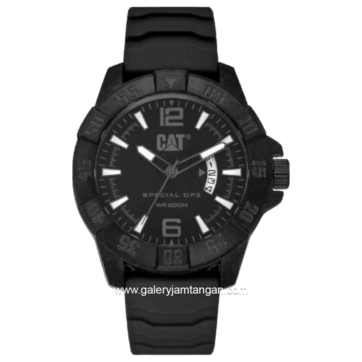 CATERPILLAR K4.121.21.131 Black Rubber Strap