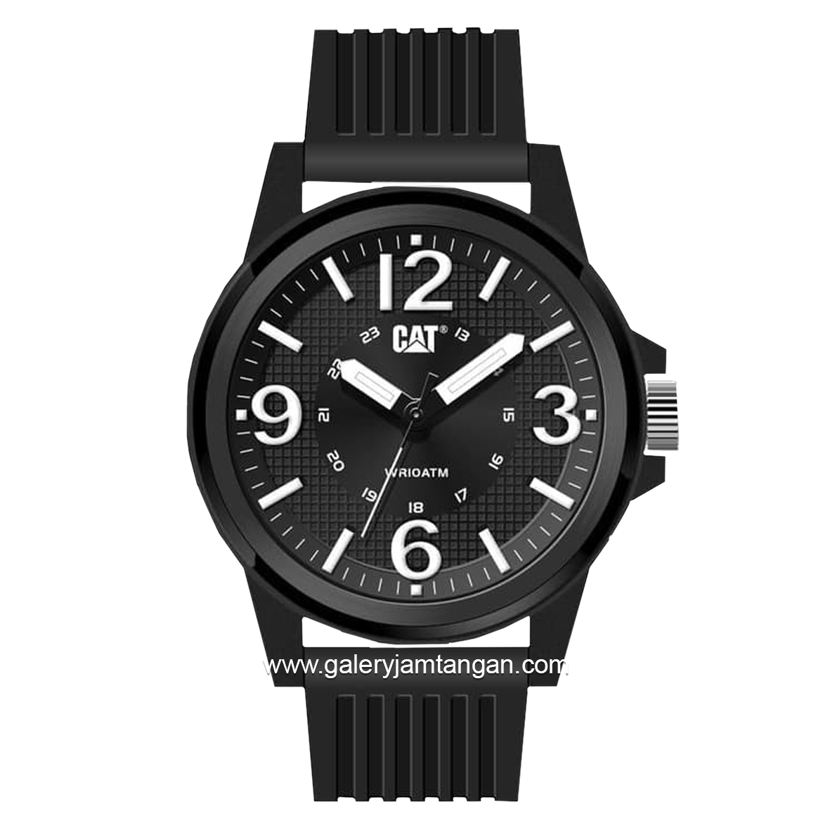 CATERPILLAR LF.111.21.131 Men's Black Rubber Strap