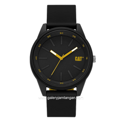CATERPILLAR LJ.160.21.127 Black Second Hand Yellow Rubber Strap