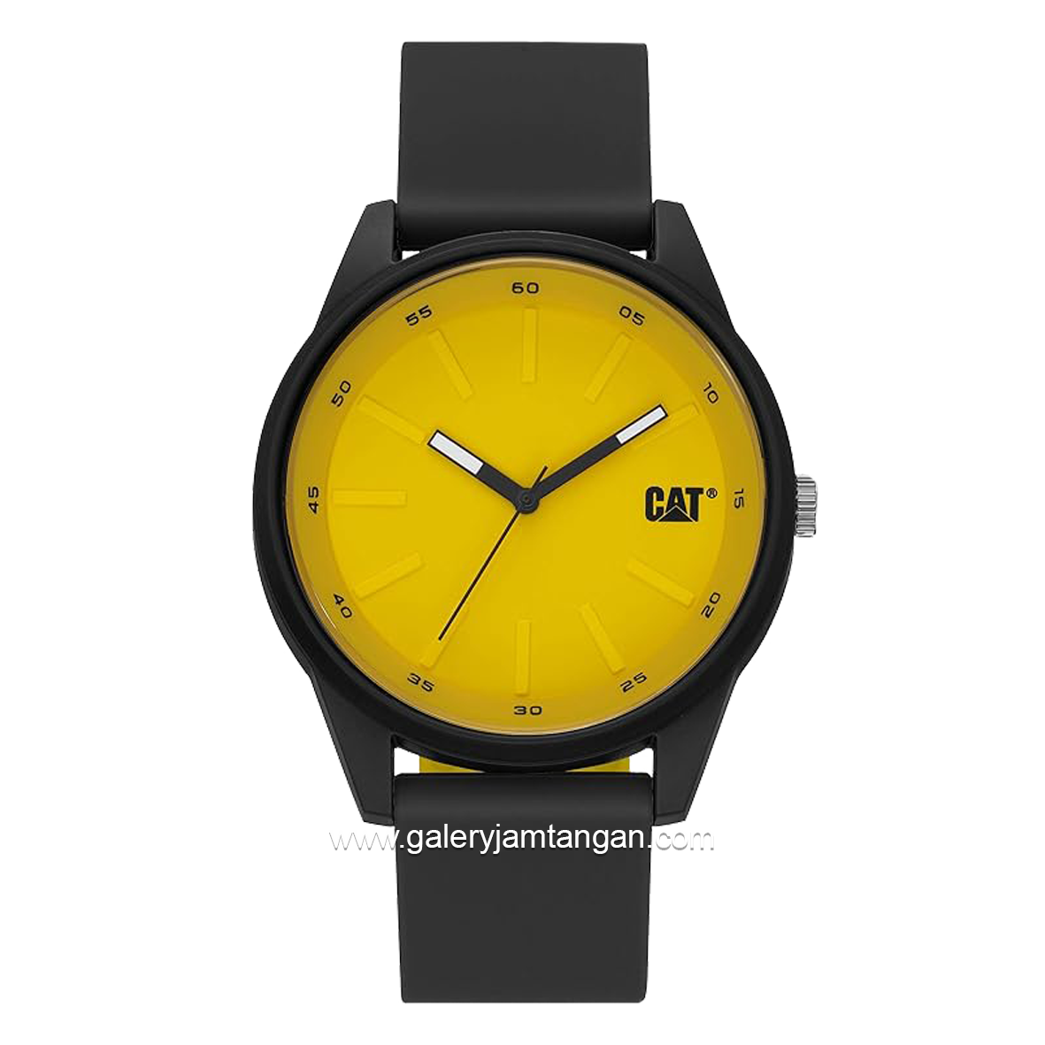 CATERPILLAR LJ.160.21.721 Black Dial Yellow Rubber Strap