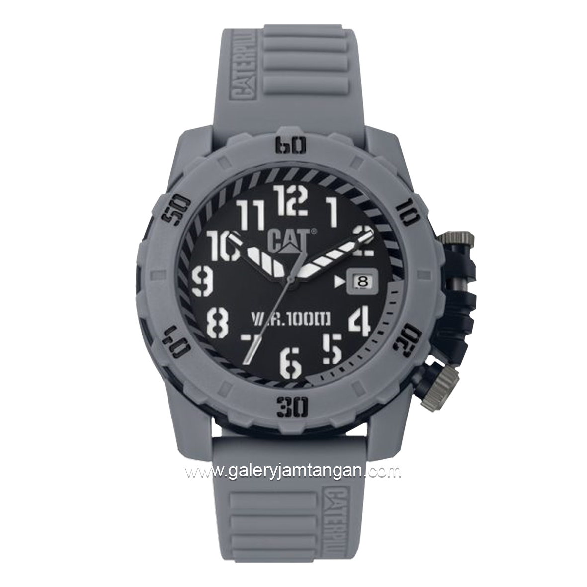 CATERPILLAR LK.151.25.115 Grey Dial Black Rubber Strap