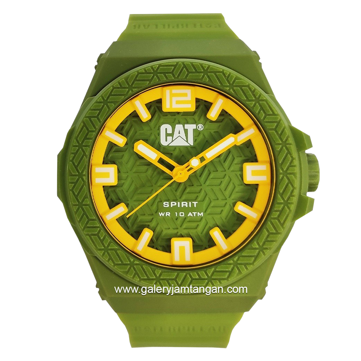 CATERPILLAR LO.131.23.317 Watch Men's Green Yellow Rubber Strap