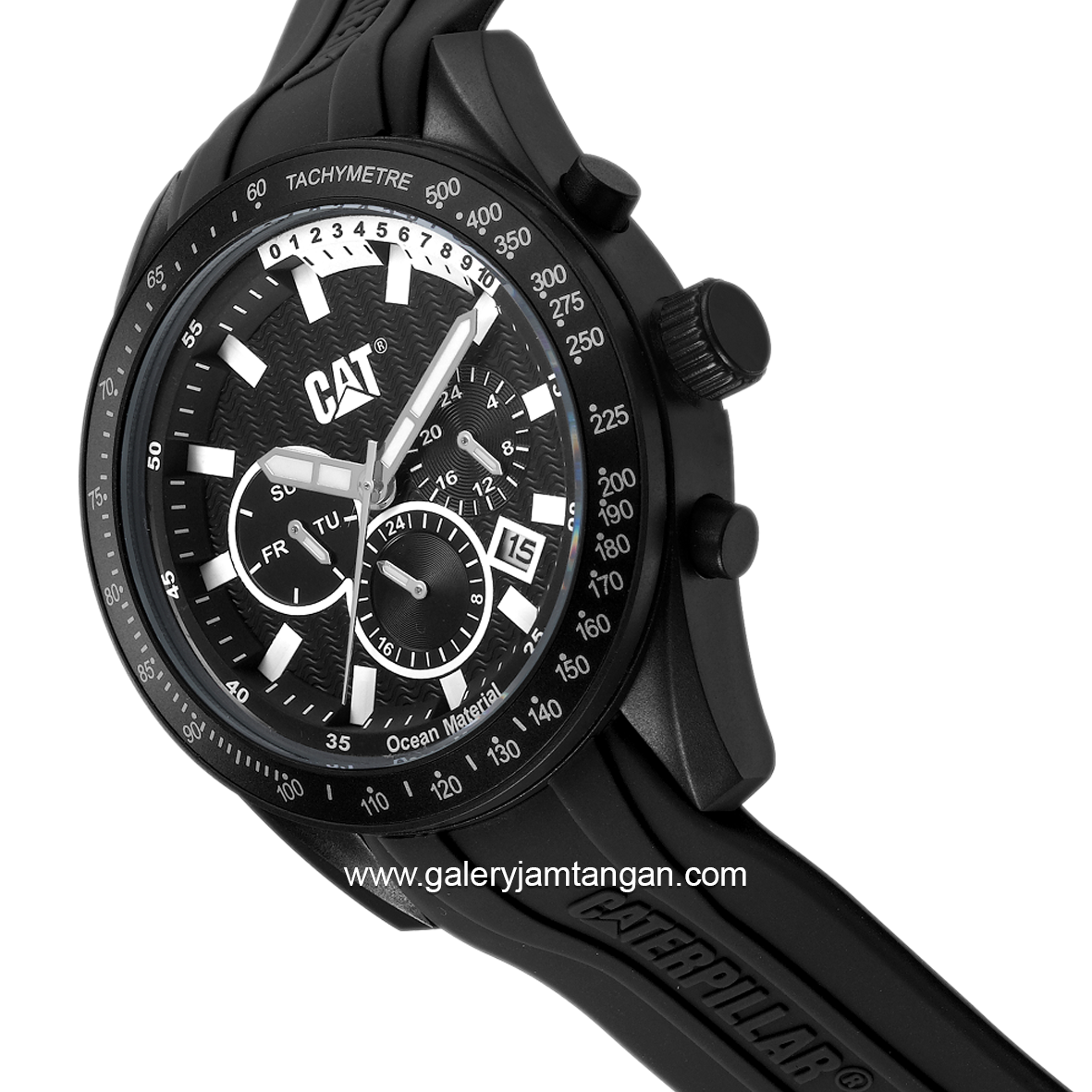 CATERPILLAR LQ.169.21.122 Dial Black White Rubber Strap