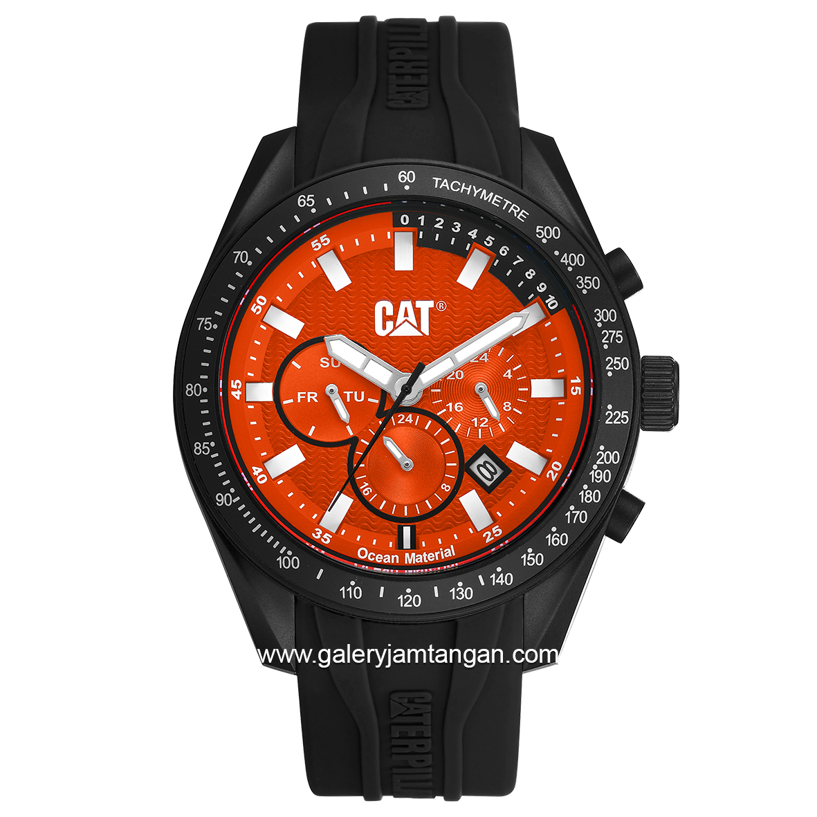 CATERPILLAR LQ.169.21.821 Dial Red Rubber Strap