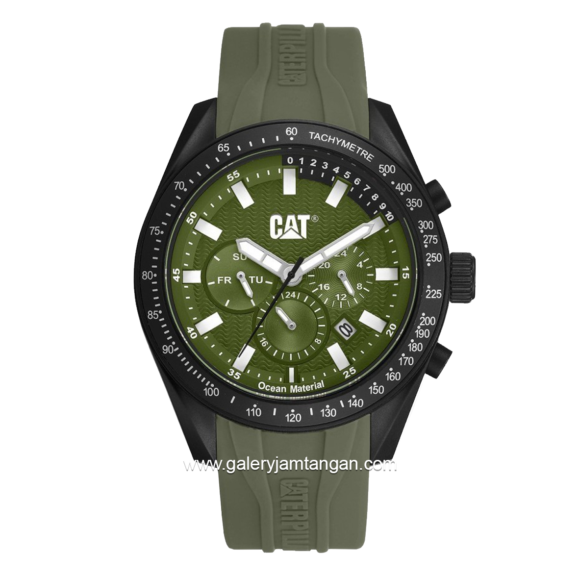 CATERPILLAR LQ.169.23.321 Army Dual Time Silicone